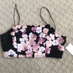 TOBI Floral Crop Top NWT